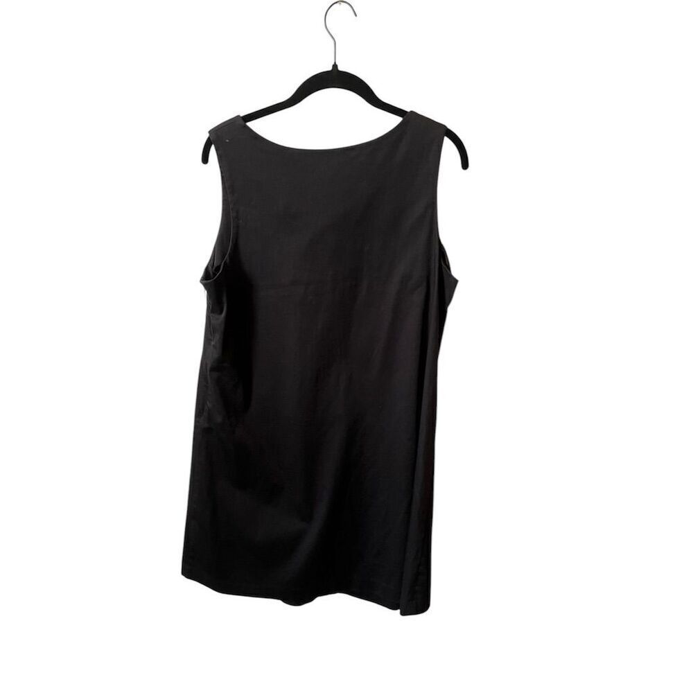 Jessica Simpson Black Lace-Up Neck Sleeveless Knee Length Dress M - Picture 2 of 3